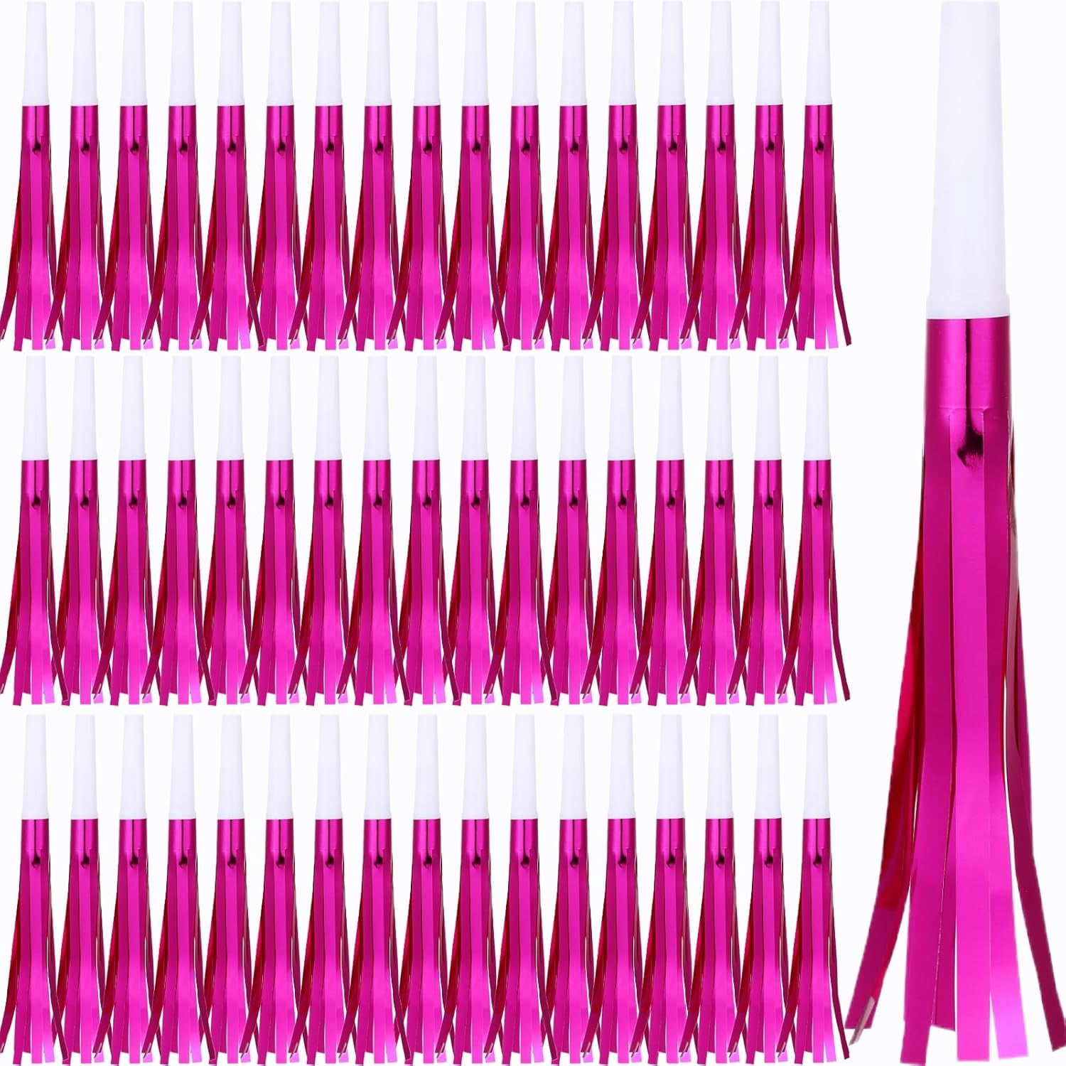60 Pcs Gold Noise Makers, Metallic Fringed Noise Makers for New Year ...