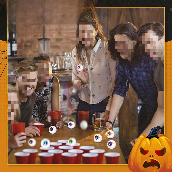 60 Pcs Halloween Eyeballs Plastic Scary Fake Eye Balls for Craft Realistic Tennis Eyeballs Horror Props Colored Tennis Ball for Adult Halloween Party Decoration$$Sport & Recreation Other