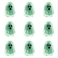 thumbnail image 1 of 10 Pcs Halloween Luminous Mini Resin Ghost Figures Glow in the Dark Tiny Little Ghost Statue Miniature Figurines for Crafts Vase Filler Micro Landscape Fairy Garden Party Decor, 1 of 5