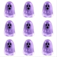 thumbnail image 1 of 10 Pcs Halloween Luminous Mini Resin Ghost Figures Glow in the Dark Tiny Little Ghost Statue Miniature Figurines for Crafts Vase Filler Micro Landscape Fairy Garden Party Decor, 1 of 5