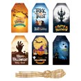 thumbnail image 1 of 60 Pcs Halloween Tags with String Halloween Paper Tags Spooky Craft Gift Label for Halloween Party Candy Present Wrap Gift Label, 1 of 7