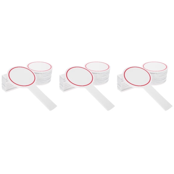 60 Pack Handheld Whiteboards Reusable Writable Mini Scoreboards Answer Paddles for Classroom Games and Multi-Purpose Use