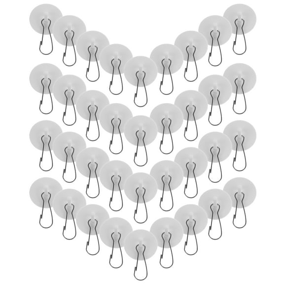 FONDOTIN Ceiling Adhesive Hooks 60 Pcs Multi-Use Strong Stickiness Damage-Free Wall Hooks for Hanging