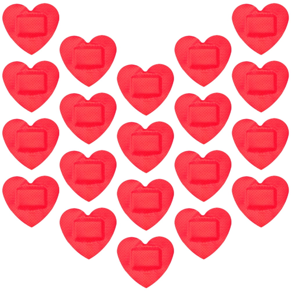 60 Pcs Heart Wound Stickers Closure Strips Skin Closures Bandages Nail ...