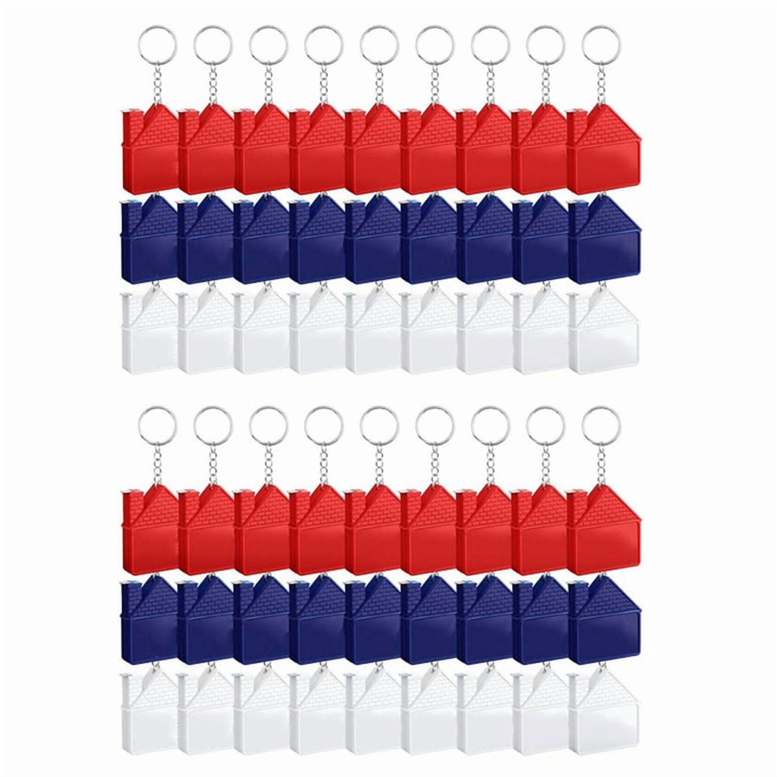 60 Pcs House Shape Tape Measure Keychains 1m/3ft Real Estate New House Gifts Closing Gifts for Home Buyer