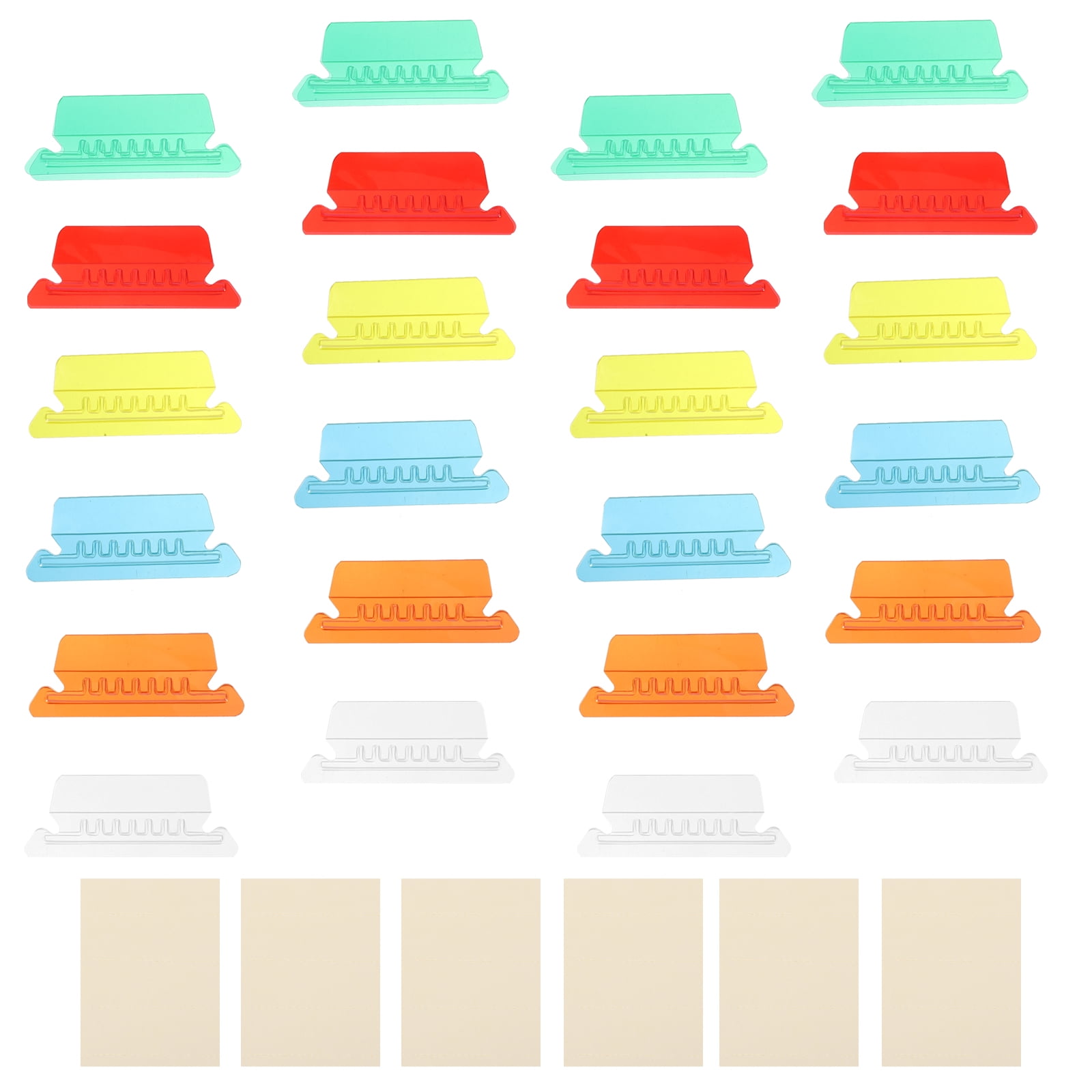 60 Pcs Labels Hanging File Folders Letter Size Portable Filing