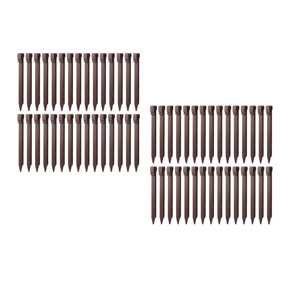 KALLORY Plastic Ground Stakes for Camping, Gardening, Outdoor Tents and Lawn Use - 60 Pieces