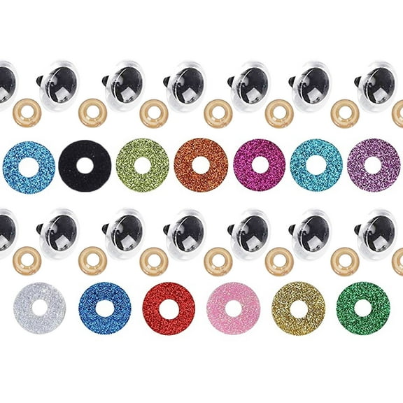 60 Pcs Large Safety Eyes Stuffed Animals Eyes Plastic 16-30 mm Craft Crochet Accessories for DIY of Puppet Bear Doll, Making Sewing Supplies, 6 Sizes