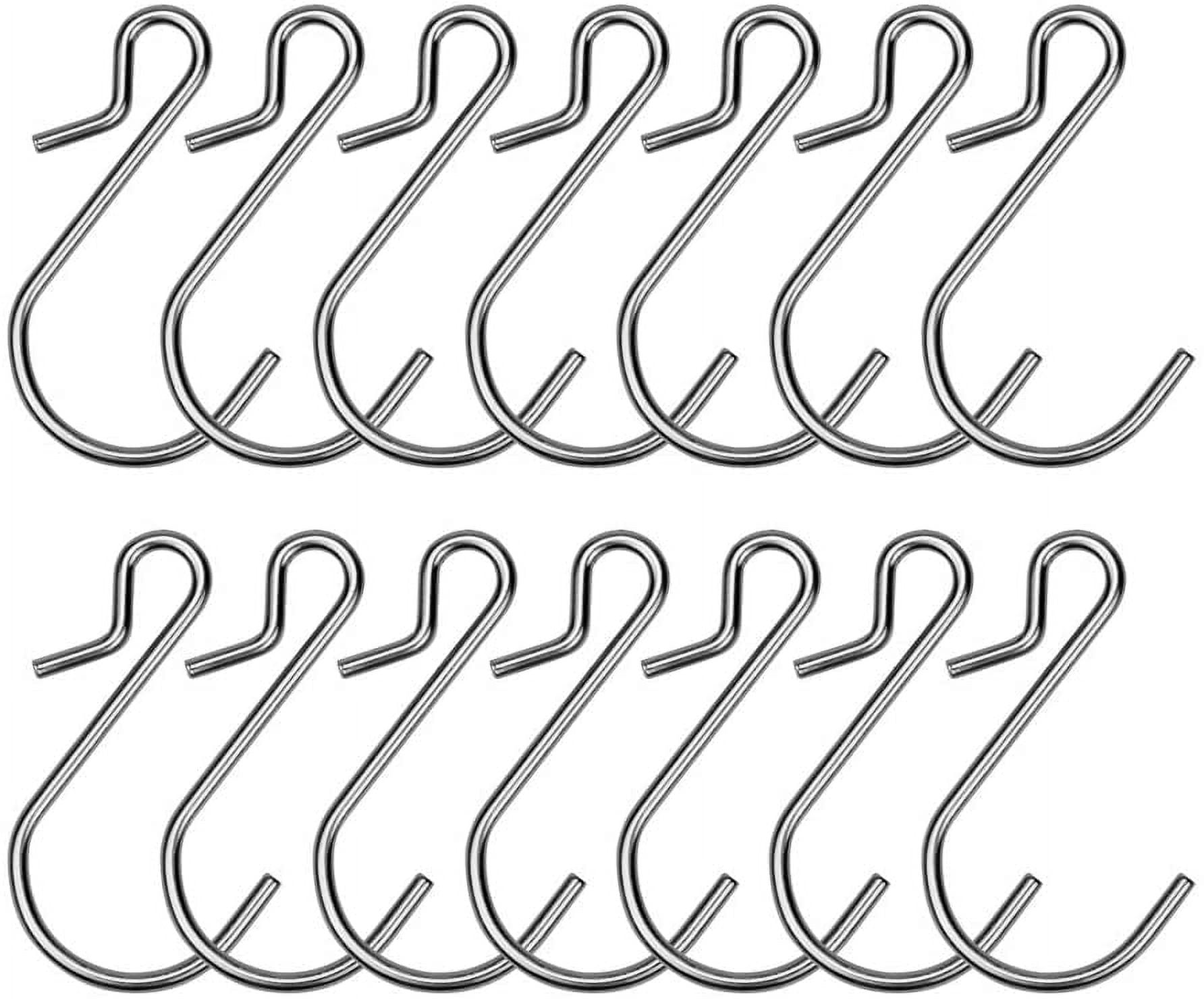 60 Pcs Metal Mini Gutter Hang Hooks Christmas Lights Ornament Hook