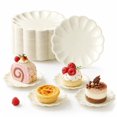 thumbnail image 1 of 60 Pcs Mini Dessert Plates Cupcake Plates, XISELI 3.5 Inch Scalloped Edge Paper Dessert Plates Round Mousse Cupcake Base for Baking Birthday Wedding Party Events, Beige, 1 of 7