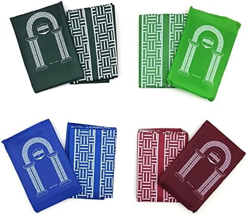60 Pcs Mini Pocket Portable Travel Prayer Praying Rug Mat Namaz Carpet ...
