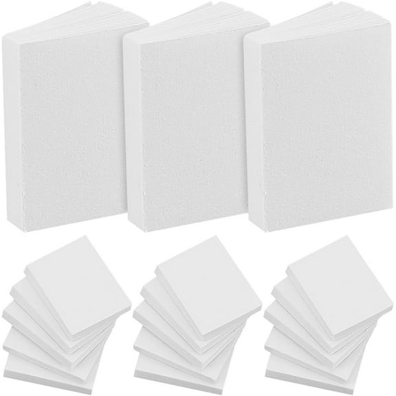 60 Pcs Miniature White Book Dollhouse Book Models Mini Books Kit Bookshelf Accessories DIY Realistic Tiny Book Blank Mini Books for Dollhouse Bookshelf Decoration