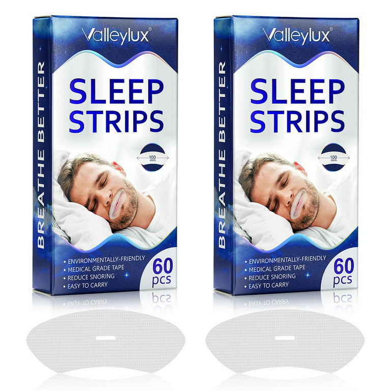 60 Pcs Mouth Tapes by SEFUDUN - 100mm Dia Anti Snoring Devices, Snore  Stopper, Sleep Strips & Snoring Solution - 2 Pack