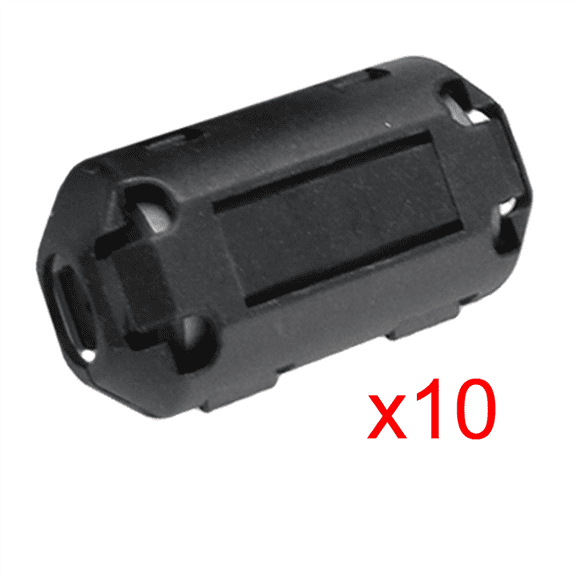 60 Pcs Movable 7mm Inner Diameter Black Ferrite Core Ring Cable Clip