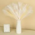 thumbnail image 1 of 60 Pcs Pampas Grass Decor 21.7" Fluffy Faux Short White Yellow Pampas Grass Artificial Small Pompas Grass Flower Vase Filler for Home Wedding Decoration, 1 of 9