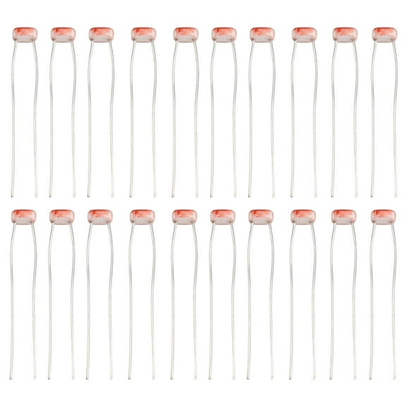 60 Pieces GL5537 Photoresistor Light-Dependent Resistors for Electronic Projects and Light Sensing