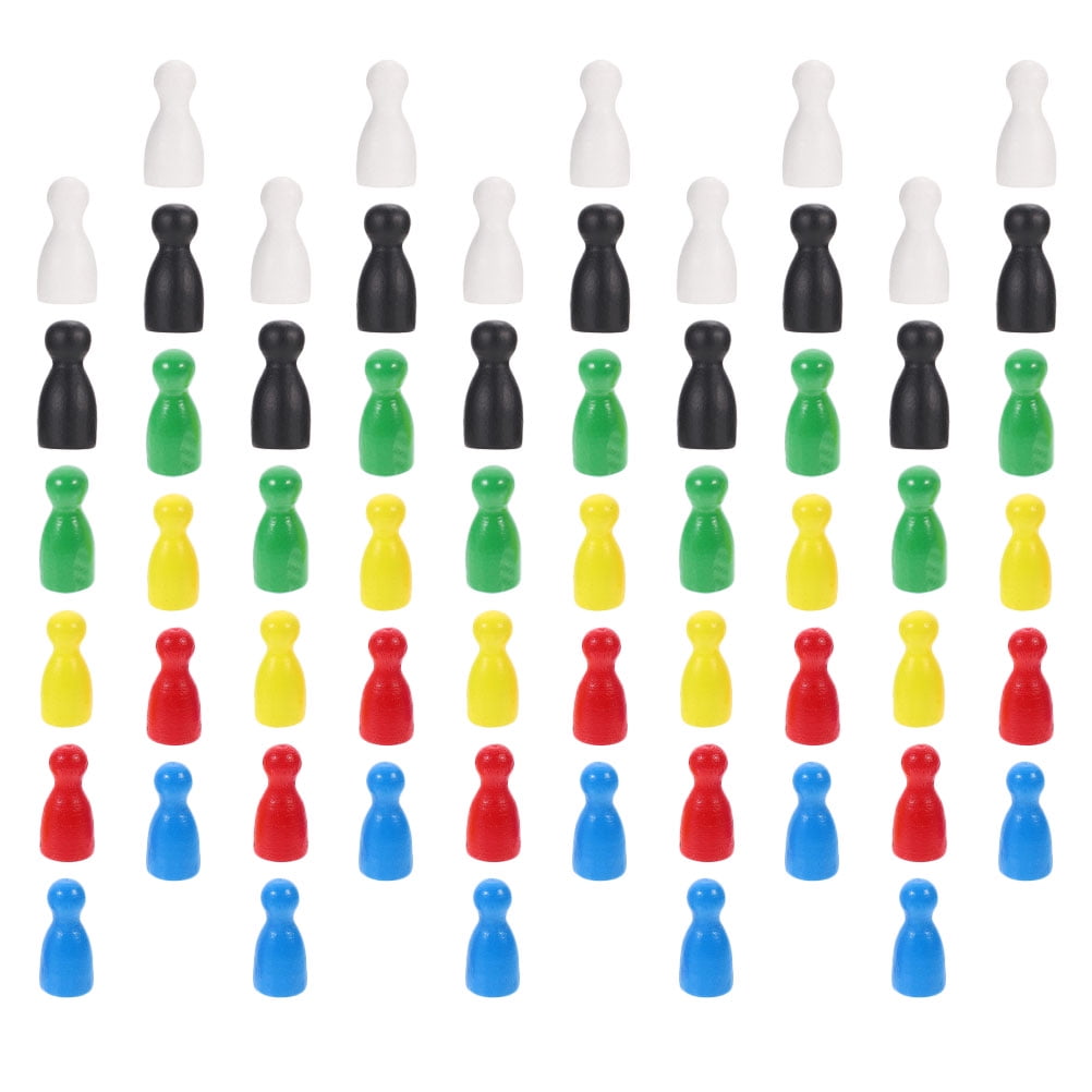 60 Pcs Piece Tabletop Markers Backgammon Replace Lattice Glossy