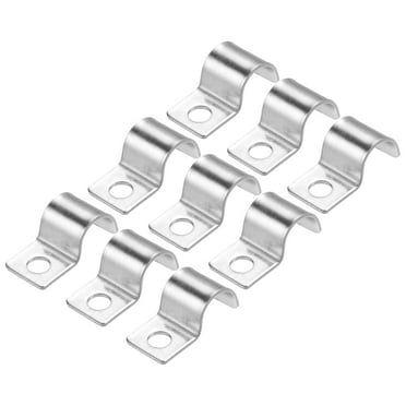 60 Pcs Pipe Strap Fit for 7mm/0.28inch 304 Stainless Steel Strap for Pipe Fixing