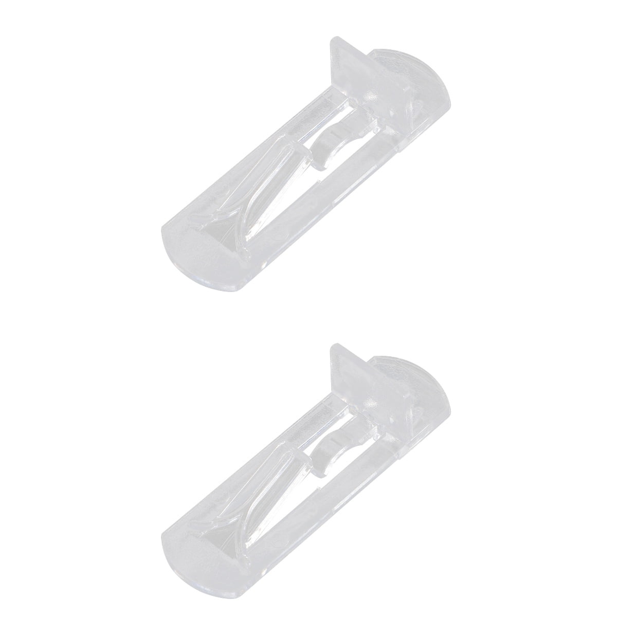 60 Pcs Plastic Laminate Clamp Clear Shelves Shelf Pegs for Shelves