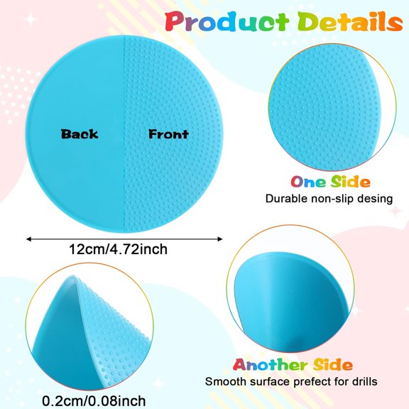 60 Pcs Poly Dot Spots for Gym Floor, 4.72" Non-Slip Dance Floor Dots, Multicolor Poly Spot Markers, Durable-Poly Dots for Sports, Dance, Classroom Training (6 Colors)$$Sport & Recreation Other