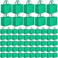 thumbnail image 1 of 60 Pcs Reusable Grocery Bags Bulk Large Foldable Shopping Tote Bags Non Woven with Handle and Plastic Button, 1 of 7