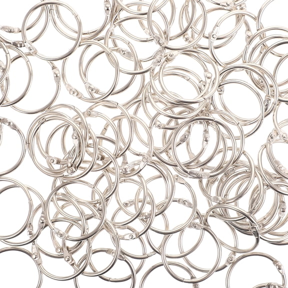 60-Pack Metal Binder for Scrapbooking, Loose Leaf Book Binding, Reusable Key , Craft Supplies