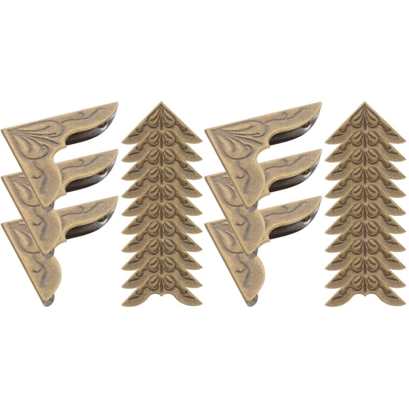 60 Pieces Metal Scrapbook Corners for Photo Albums, Anti-Scratch Book Edges and Corner Protectors