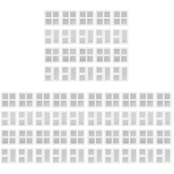 60 Pcs Screen Window Stickers Glass Tape Replacement Mesh Repair Patch Kit Fiberglass