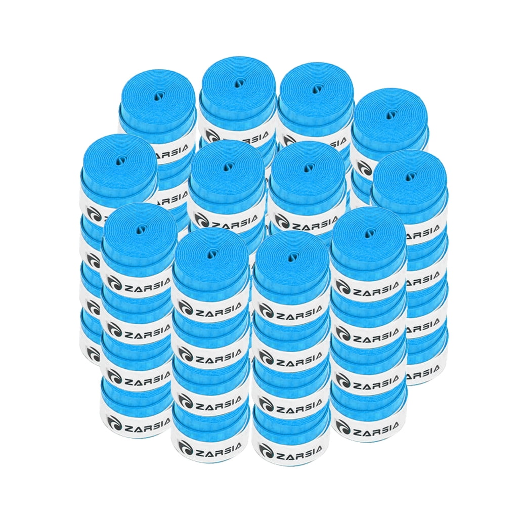 60 Pcs/Set Tennis Racket Overgrips Badminton Overgrip Anti-slip Grip Tape Absorbs Sweat Replacement Grip Tape