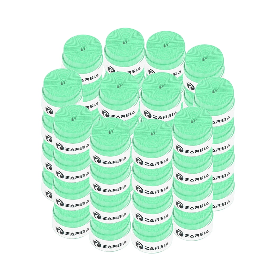 60 Pcs/Set Tennis Racket Overgrips Badminton Overgrip Anti-slip Grip Tape Absorbs Sweat Replacement Grip Tape