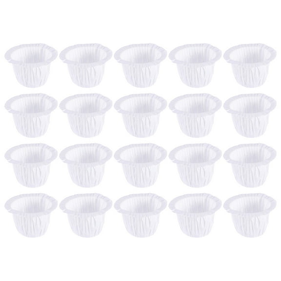 GAXIRE Paper Muffin Liners White 60Pcs 1.8*2.8*2In