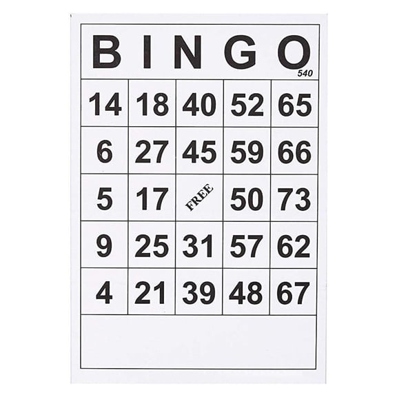 60 Pcs Table Games Cards Bingos Paper Game Cards Tabletop Game Supplies for Fun Intellectual Development