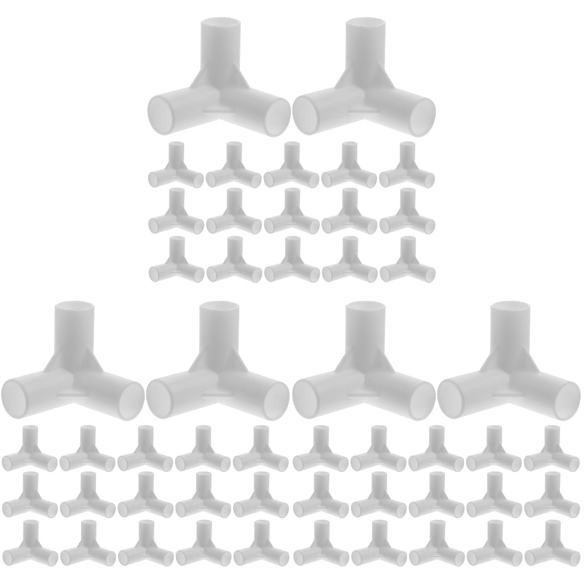 60 Pcs Tent Joint Pipe Fitting Elbow Connector Tents Canopy Fittings
