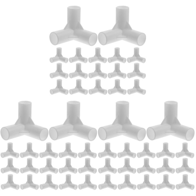 60 Pcs Tent Joint Pipe Fitting Elbow Connector Tents Canopy Fittings