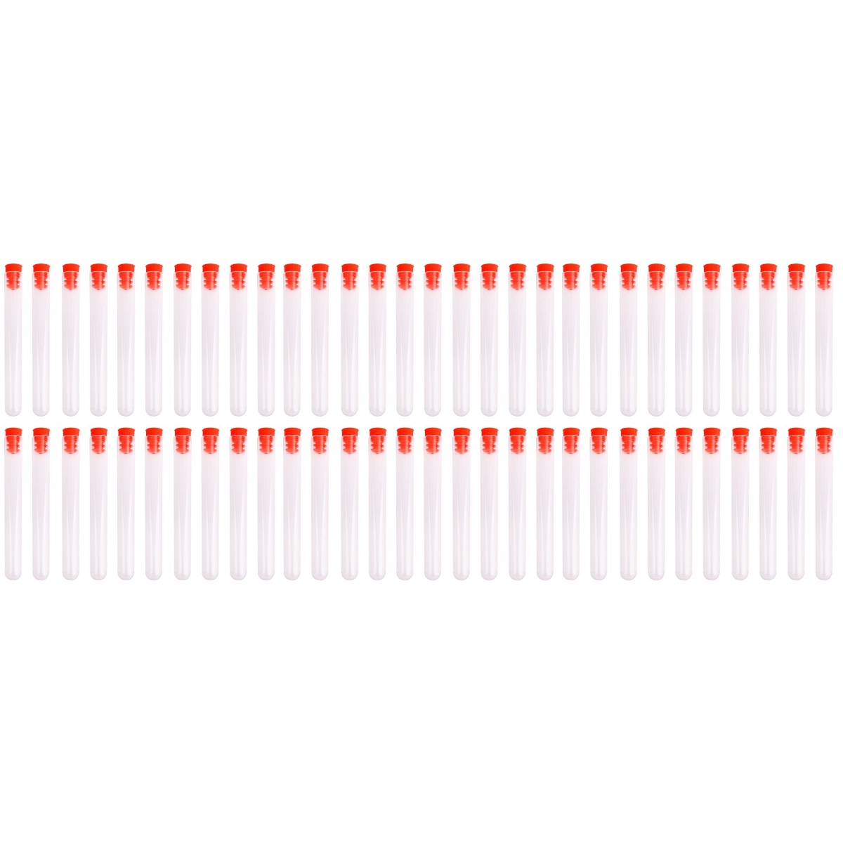 60 Pcs Test Tube with NonGraduated Test Tube Disposable Test Tube Test