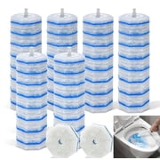 Disposable Toilet Bowl Wand Refill Compatible with Clorox Toilet Brush, 60 Count Disposable Heads for Deep Cleaning