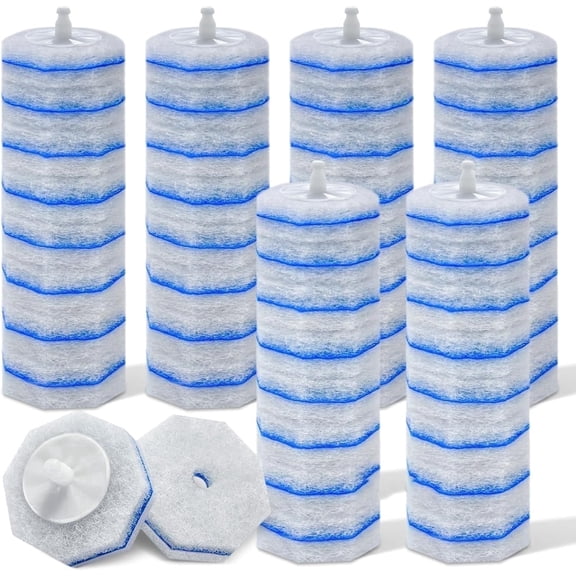 60 Pcs Disposable Toilet Brush Refills, Compatible with Clorox  Toilet Brushes for Easy Bathroom  - Disposable Bowl Cleansing Wand Heads