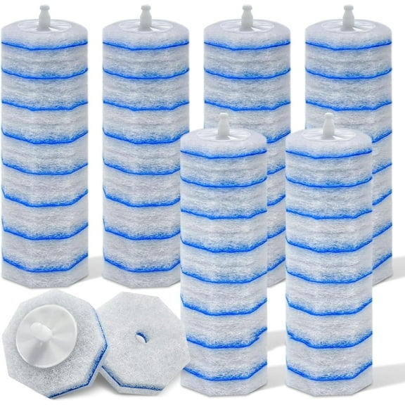 60 Pcs Toilet Wand Refill Compatible with Clorox Toilet Wand Refill,Disposable Toilet Brush Toilet Cleaning