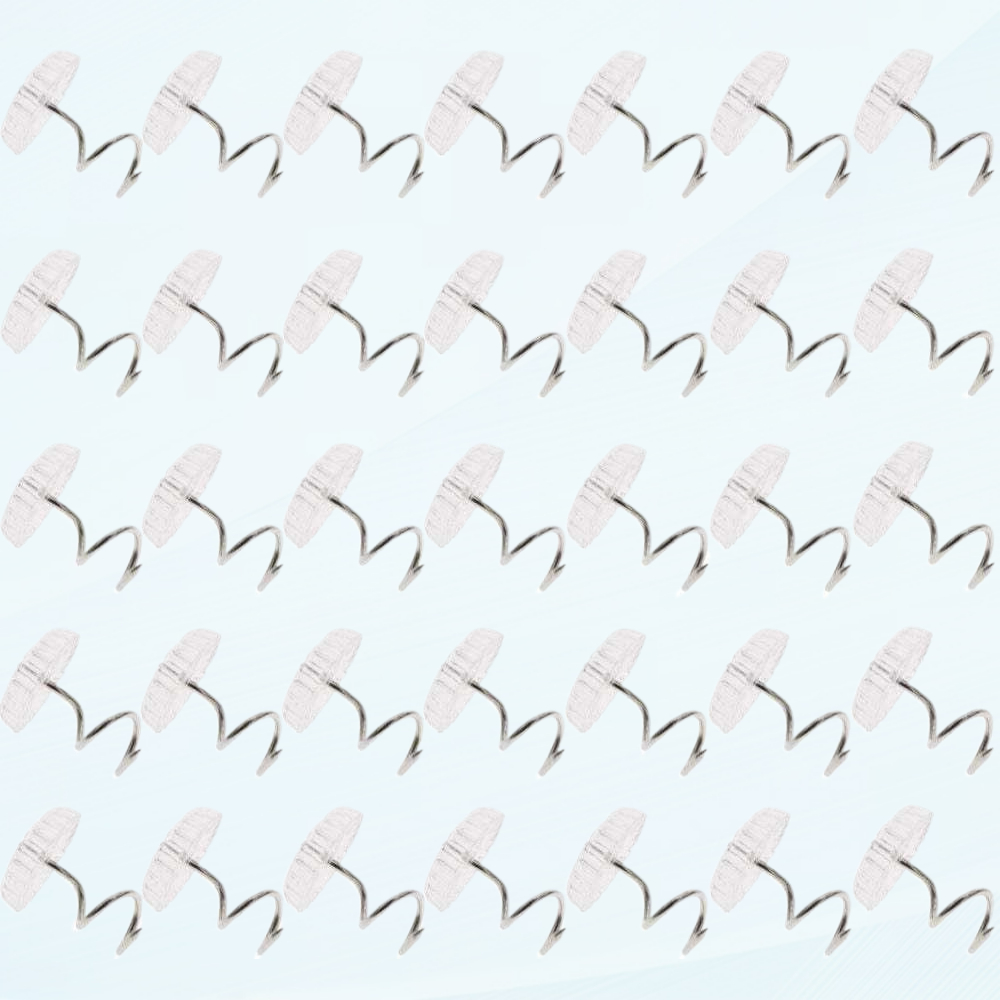 60 Pcs Twist Pins Upholstery Clear Heads Slip Cover Fasteners Headliner Pins for Sofa Car Van