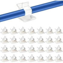 60 Pcs White Adhesive Cable Clips, Viaky Ideal Adjustable Wire Organizer Home Cord Holder Management Hooks Work for TV Cable, USB Cables, Power Cords, Computer, Audio Wires, Ethernet, HDMI