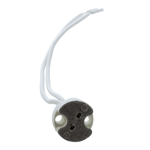 60 Pcs White MR16 GU5.3 Ceramic Base Socket LED Light Lamp Holder