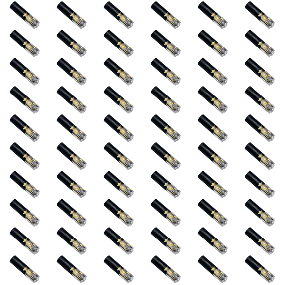 60 Pcs Wire Plug in Connector, Solderless Single Wire Connector with Piercing Technology, No Stripping Quick Terminal for LED Lights, Low Voltage Automotive DIY Projects