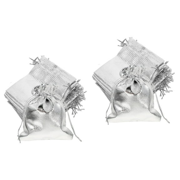 60 Pcs Yarn Bag Clear Gift Bags Small Packaging Bags Party Favors Drawstring Pouch Small Drawstring Bags