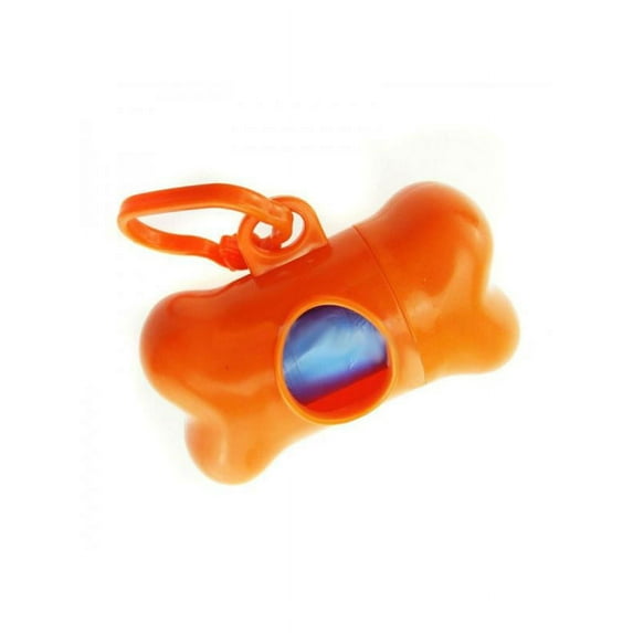 60 Pet Waste Bags, Dog Waste Bags, Bulk Poop Bags with Leash Clip and Bone Bag Dispenser - (60 Bags, Rainbow with Paw Prints)