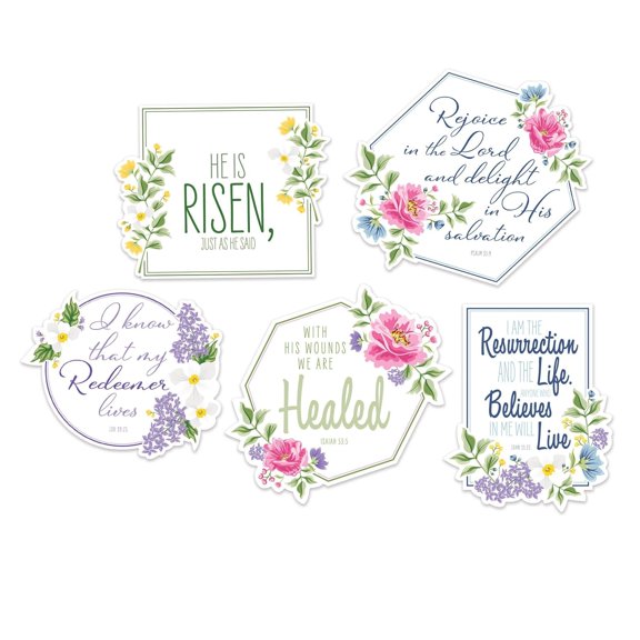 60 Piece Bulk Easter He Is Risen! Cutouts