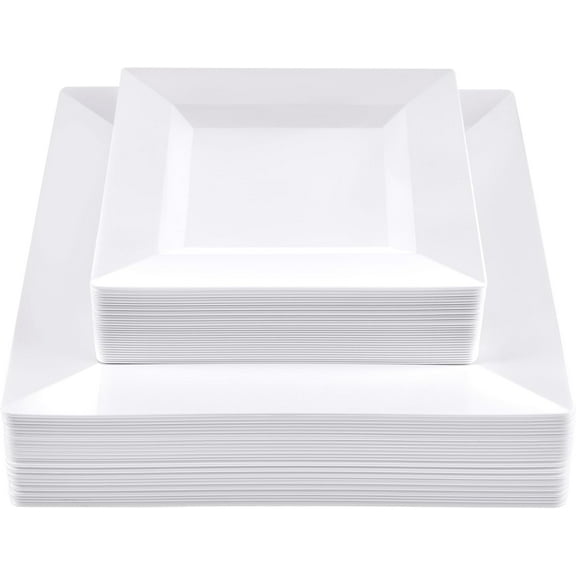 Silver Decorative Plastic Plate - High Quality Disposable Banquet Plate and Disposable Salad Plate
