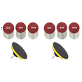 thumbnail image 1 of 60-Piece Drill Bit Sanding Attachment Sandpaper 60/80/100 and 5 Inch Back Pad Set, Electric Shackle Disc, with, 1 of 8