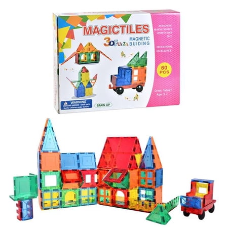 60 Piece Magnetic Tiles Set