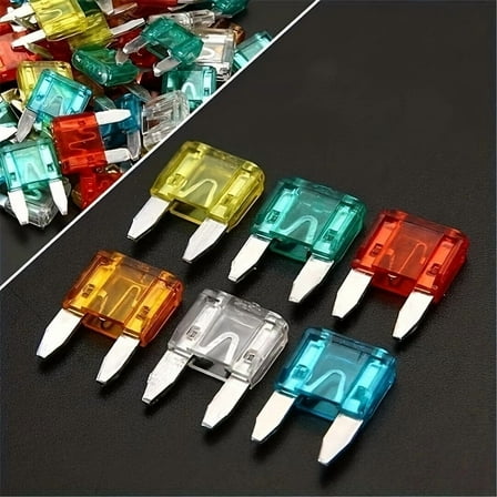 60-Piece Mini Blade Fuse Assortment – Color-Coded 5A–30A Automotive Fuses for Cars, Trucks, RVs, Motorcycles & Marine Use