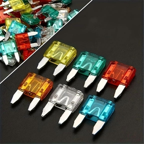 60-Piece Mini Blade Fuse Assortment – Color-Coded 5A–30A Automotive Fuses for Cars, Trucks, RVs, Motorcycles & Marine Use